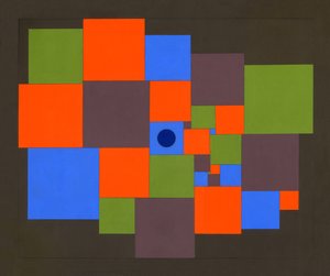 Neliöt, 2011 (akryyli taulussa)